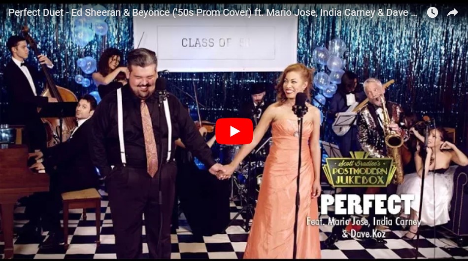 Perfect Duet - Ed Sheeran & Beyonce ('50s Prom Cover) ft. Mario Jose, India Carney & Dave Koz